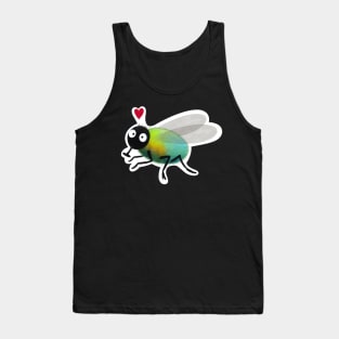 Blue bottle fly sticker Tank Top